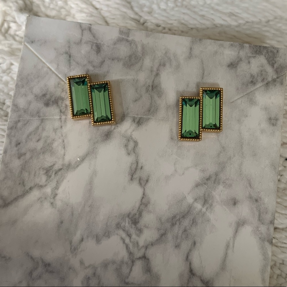 Genuine Swarovski Crystal gold plated post earrings